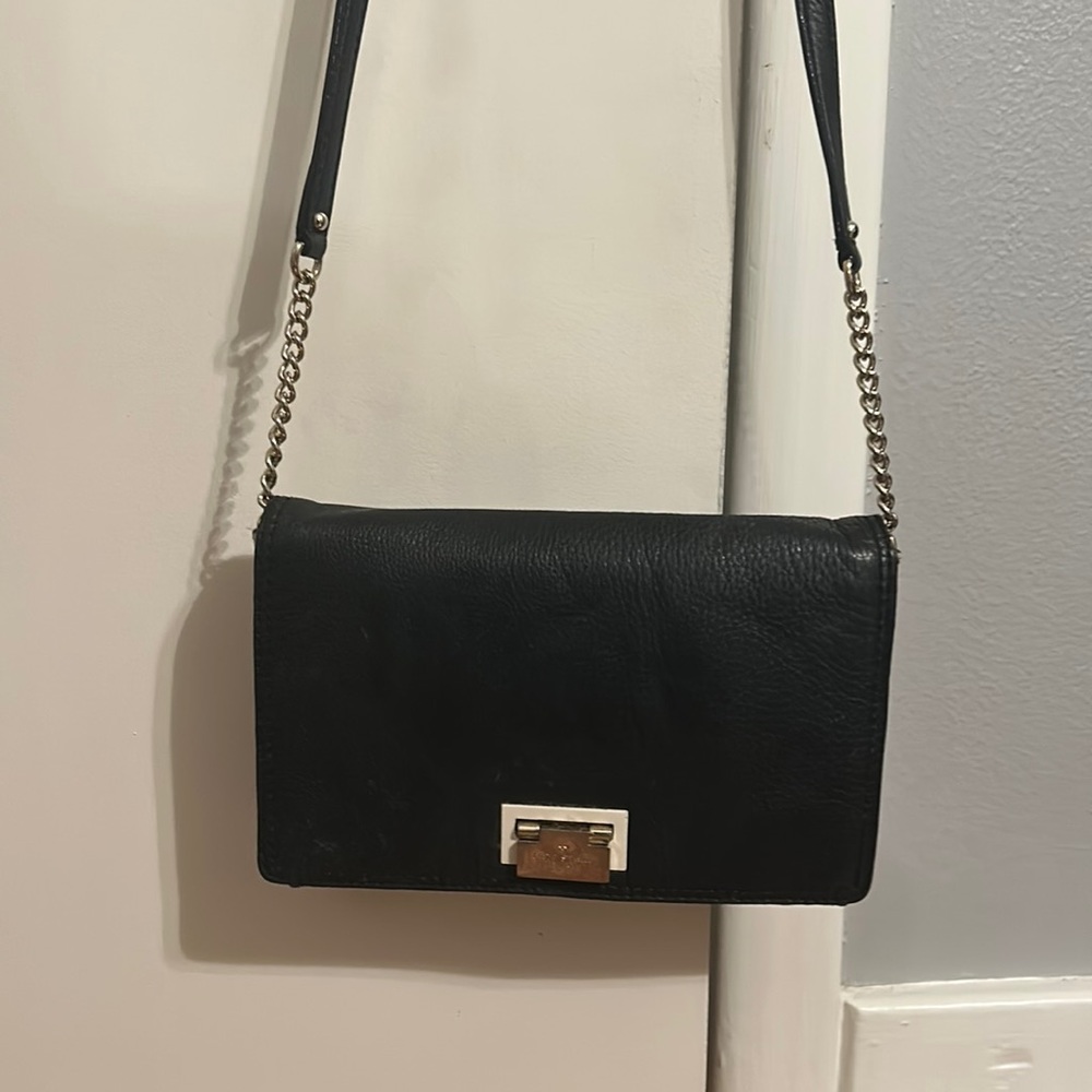 Kate Spade black and white (cream) crossbody purse